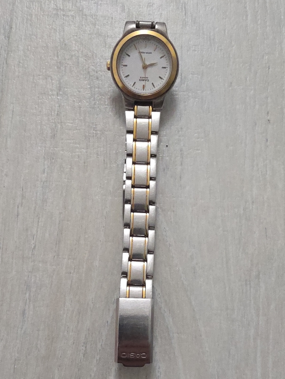 Casio Two-Tone Men’s Bracelet Watch - Silver & Gold